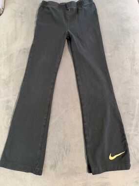 Nike Black Sweatpants with Yellow Swoosh